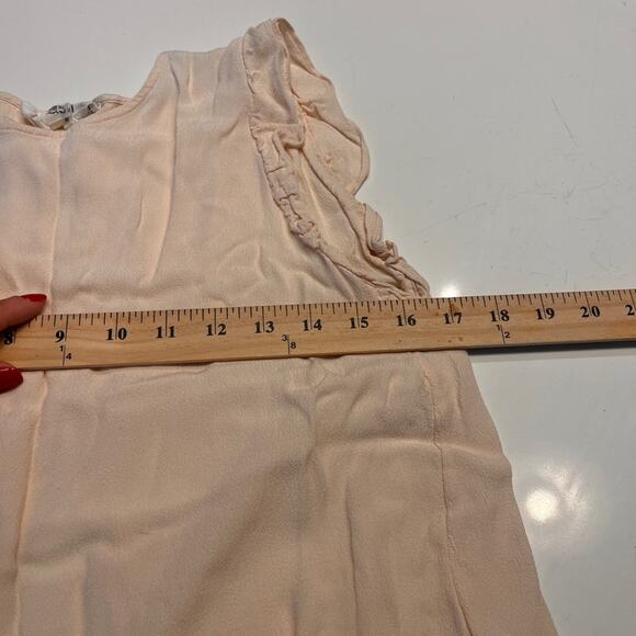 Ba&sh Cream Fani Crepe Ruffle Blouse Small - Picture 12 of 14